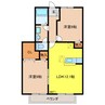 サンパティーク　Ｂ 2LDKの間取り