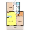 サンパティーク　Ｂ 2LDKの間取り