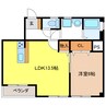 K・House 1LDKの間取り