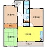 クレールホズミ 3DKの間取り