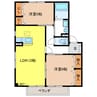 フィールド・ヴィラ 2LDKの間取り