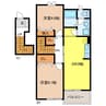 フォーレ 2DKの間取り
