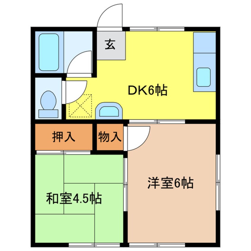 間取図 高砂ハイツ