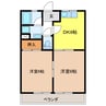 エクシードＡＳＡＮＯ 2DKの間取り