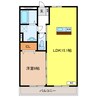 牛牧グリーンハイツ 1LDKの間取り
