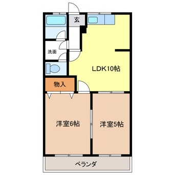 間取図 ヒロクリスタルハイムⅡ