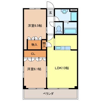 間取図 ウッドヴィレッジⅡ