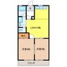 レジデンスモリタＢ 2LDKの間取り