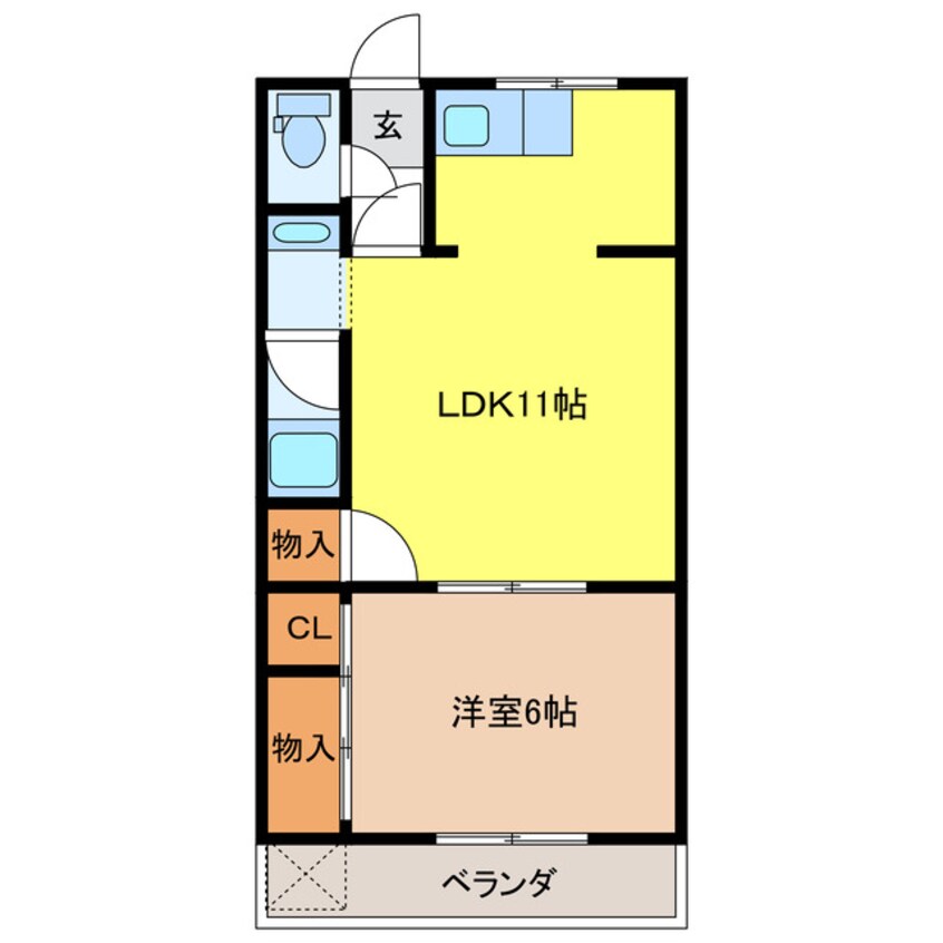 間取図 エポックハイムけんせい　Ｃ