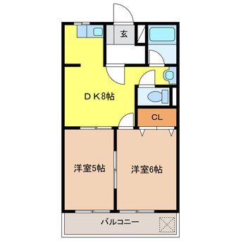 間取図 メゾネット翔