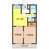 メゾネット翔 2DKの間取り