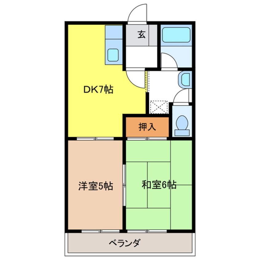 間取図 オリンピア　Ｄ