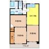 トヨダハイビル 3DKの間取り