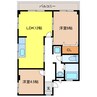 ハイツむすぶ 2LDKの間取り