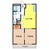 サンハイムシバ 2LDKの間取り