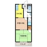 ブランドAZ 1DKの間取り