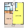 サンシャイン棚橋　Ｂ 1LDKの間取り