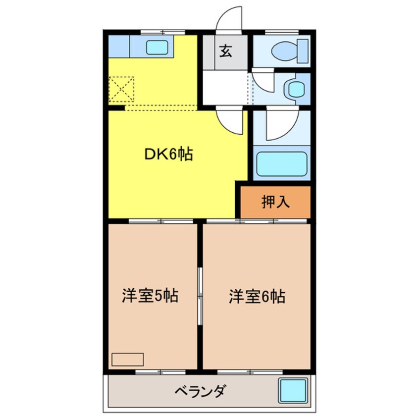 間取図 ヒロクリスタルハイムⅠ