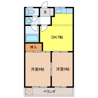 間取図 ヒロクリスタルハイムⅠ