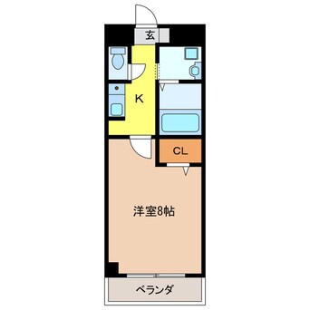 間取図 クレール北方