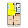 オリンピア　Ａ 2LDKの間取り