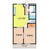 オリンピア　Ａ 2LDKの間取り
