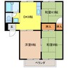 セラミックハウスＢｅｅ 3DKの間取り