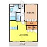 ハイムエスポワールⅡ 1LDKの間取り