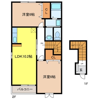 間取図 プリティ・メゾン　Ｂ
