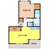 サンフォレスト　Ｂ 1LDKの間取り