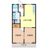 エポックハイムけんせい　Ｄ 2LDKの間取り