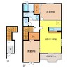 プロムナード１番館 2LDKの間取り