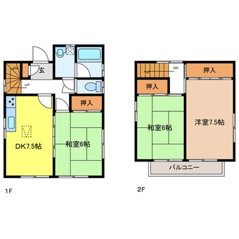 間取図 臼井様貸家