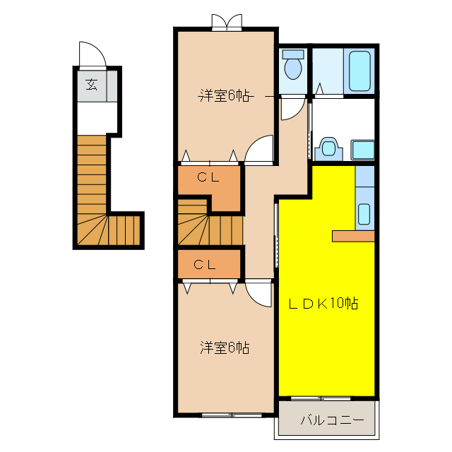 間取り図 エルカーサＡ