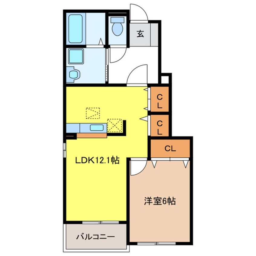 間取図 エルカーサＢ