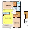 フォレストシーンＢ 2LDKの間取り