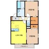 エミール 2LDKの間取り