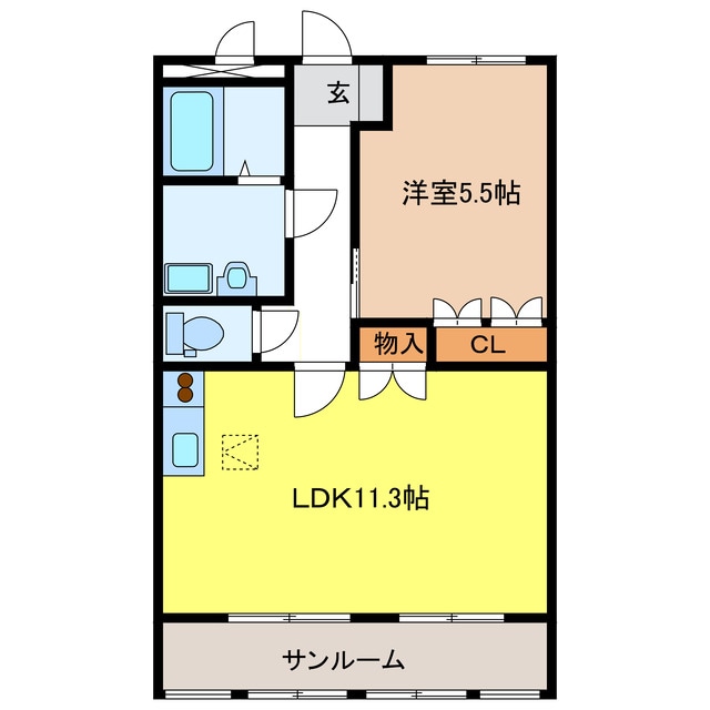 間取り図 パーシモンあさぎ