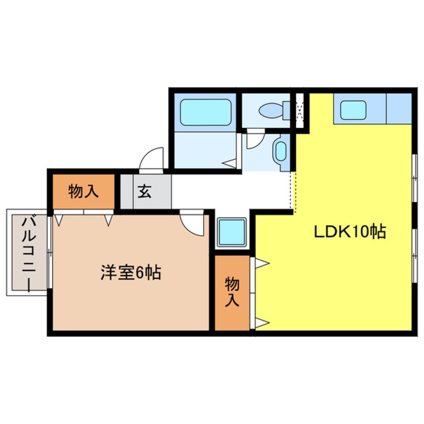 間取図 セジュール来夢９０