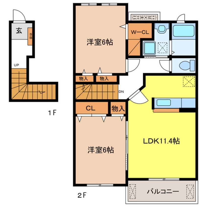 間取図 フェリーチェ　Ｂ