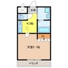 ルミエール 1Kの間取り