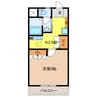 向日葵参番館 1Kの間取り