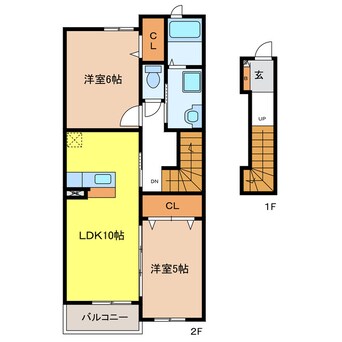 間取図 プルメリアＢ棟