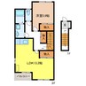 ロワール 1LDKの間取り