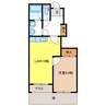 スカイピース 1LDKの間取り