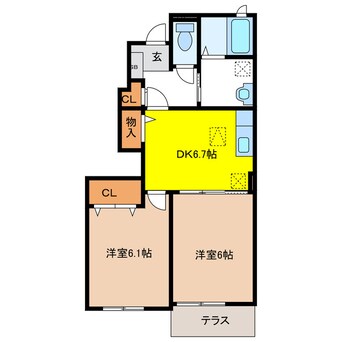 間取図 エテルノパラッツオⅠ