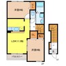 レスプランド－ル 2LDKの間取り