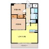 プレシオ 2LDKの間取り