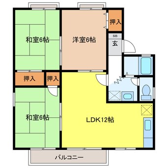 間取図 パストラル北方A