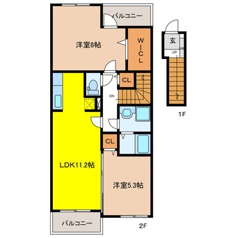 間取図 プライムガーデンA